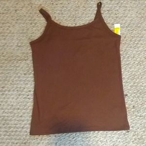 NWT, EXTRA LARGE (15-17), LADIES SPAGHETTI STRAP COTTON TEE